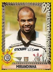 Sticker Mirandinha - Campeonato Brasileiro 1998 - Panini