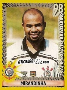 Cromo Mirandinha - Campeonato Brasileiro 1998 - Panini