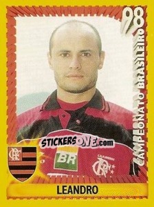 Sticker Leandro - Campeonato Brasileiro 1998 n. 103 - Panini
