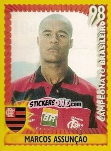 Cromo Marcos Assunção - Campeonato Brasileiro 1998 - Panini