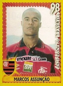 Figurina Marcos Assunção - Campeonato Brasileiro 1998 - Panini