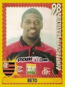 Sticker Beto - Campeonato Brasileiro 1998 - Panini