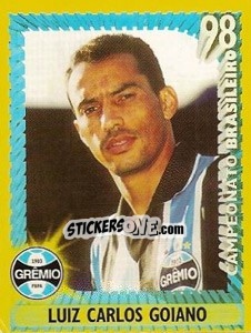 Cromo Luis Carlos Goiano - Campeonato Brasileiro 1998 - Panini