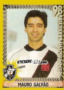 Figurina Mauro Galvão - Campeonato Brasileiro 1998 - Panini