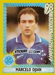 Sticker Marcelo Djian - Campeonato Brasileiro 1998 - Panini