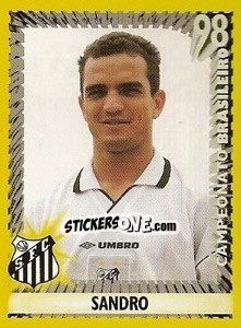 Cromo Sandro - Campeonato Brasileiro 1998 - Panini
