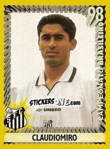 Cromo Claudiomiro - Campeonato Brasileiro 1998 - Panini