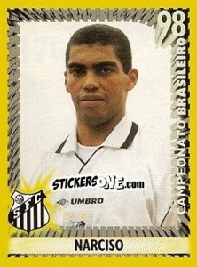 Cromo Narciso - Campeonato Brasileiro 1998 - Panini