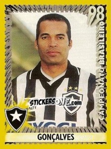 Cromo Gonçalves - Campeonato Brasileiro 1998 n. 186 - Panini