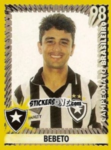 Cromo Bebeto - Campeonato Brasileiro 1998 - Panini