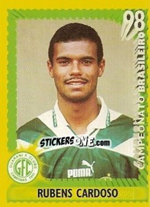 Cromo Rubens Cardoso - Campeonato Brasileiro 1998 - Panini