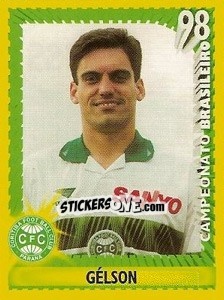 Sticker Gélson - Campeonato Brasileiro 1998 n. 221 - Panini