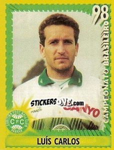 Cromo Luís Carlos - Campeonato Brasileiro 1998 - Panini