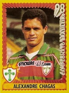 Cromo Alexandre Chagas - Campeonato Brasileiro 1998 - Panini