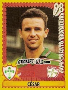 Sticker César - Campeonato Brasileiro 1998 n. 244 - Panini
