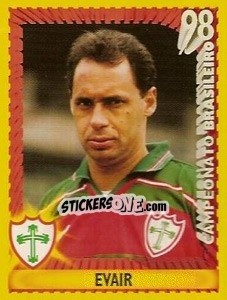 Figurina Evair - Campeonato Brasileiro 1998 - Panini