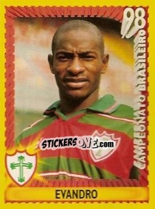 Sticker Evandro - Campeonato Brasileiro 1998 - Panini