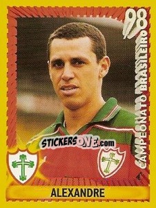 Sticker Alexandre - Campeonato Brasileiro 1998 - Panini