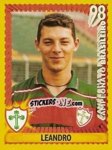 Sticker Leandro - Campeonato Brasileiro 1998 - Panini