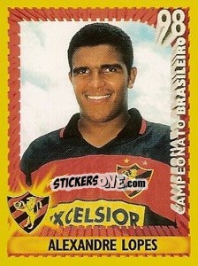 Figurina Alexandre Lopes - Campeonato Brasileiro 1998 - Panini