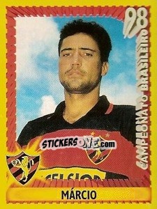 Cromo Márcio - Campeonato Brasileiro 1998 - Panini