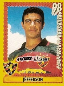 Cromo Jéfferson - Campeonato Brasileiro 1998 n. 295 - Panini