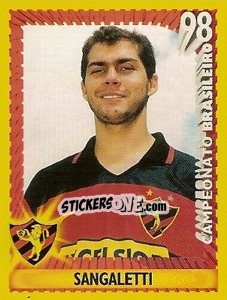 Sticker Sangaletti - Campeonato Brasileiro 1998 n. 296 - Panini
