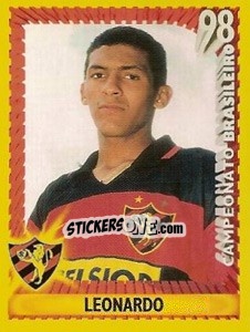 Sticker Leonardo - Campeonato Brasileiro 1998 - Panini