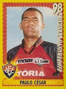 Figurina Paulo César - Campeonato Brasileiro 1998 - Panini