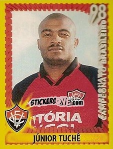 Figurina Júnior Tuché - Campeonato Brasileiro 1998 - Panini
