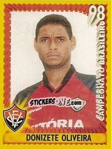 Sticker Donizete Oliveira - Campeonato Brasileiro 1998 - Panini