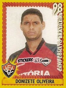 Cromo Donizete Oliveira - Campeonato Brasileiro 1998 n. 332 - Panini