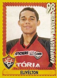 Cromo Elivélton - Campeonato Brasileiro 1998 n. 334 - Panini
