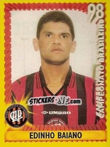 Cromo Edinho Baiano - Campeonato Brasileiro 1998 - Panini