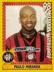 Sticker Paulo Miranda - Campeonato Brasileiro 1998 - Panini