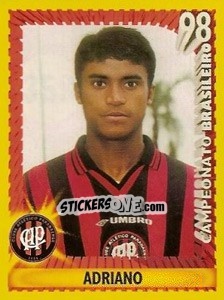 Cromo Adriano - Campeonato Brasileiro 1998 - Panini