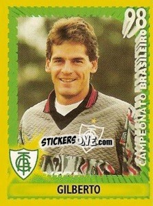 Figurina Gilberto - Campeonato Brasileiro 1998 - Panini