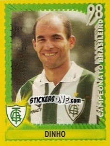 Sticker Dinho - Campeonato Brasileiro 1998 - Panini