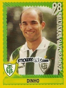 Cromo Dinho - Campeonato Brasileiro 1998 - Panini