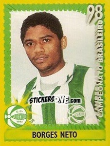 Sticker Borges Neto - Campeonato Brasileiro 1998 - Panini