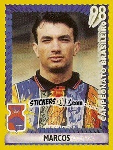 Figurina Marcos - Campeonato Brasileiro 1998 - Panini