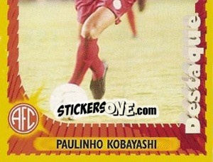 Cromo Paulinho Kobayashi - Campeonato Brasileiro 1998 - Panini