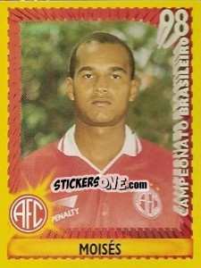Sticker Moisés - Campeonato Brasileiro 1998 - Panini