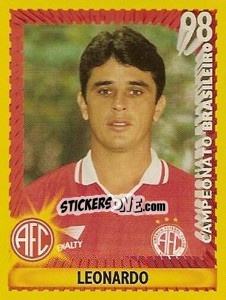 Cromo Leonardo - Campeonato Brasileiro 1998 - Panini