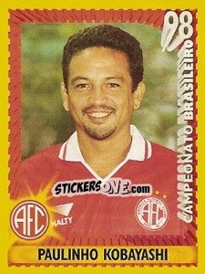 Cromo Paulinho Kobayashi - Campeonato Brasileiro 1998 - Panini