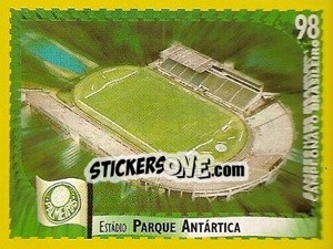 Cromo Parque Antártica (Palmeiras) - Campeonato Brasileiro 1998 - Panini