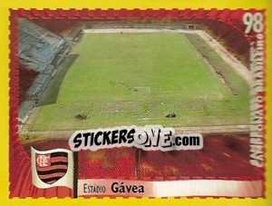 Cromo Gávea (Flamengo) - Campeonato Brasileiro 1998 - Panini