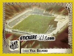 Cromo Vila Belmiro (Santos) - Campeonato Brasileiro 1998 - Panini