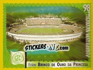 Figurina Brinco de Ouro da Princesa (Guarani) - Campeonato Brasileiro 1998 - Panini