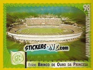 Sticker Brinco De Ouro Da Princesa (Guarani) - Campeonato Brasileiro 1998 n. 444 - Panini